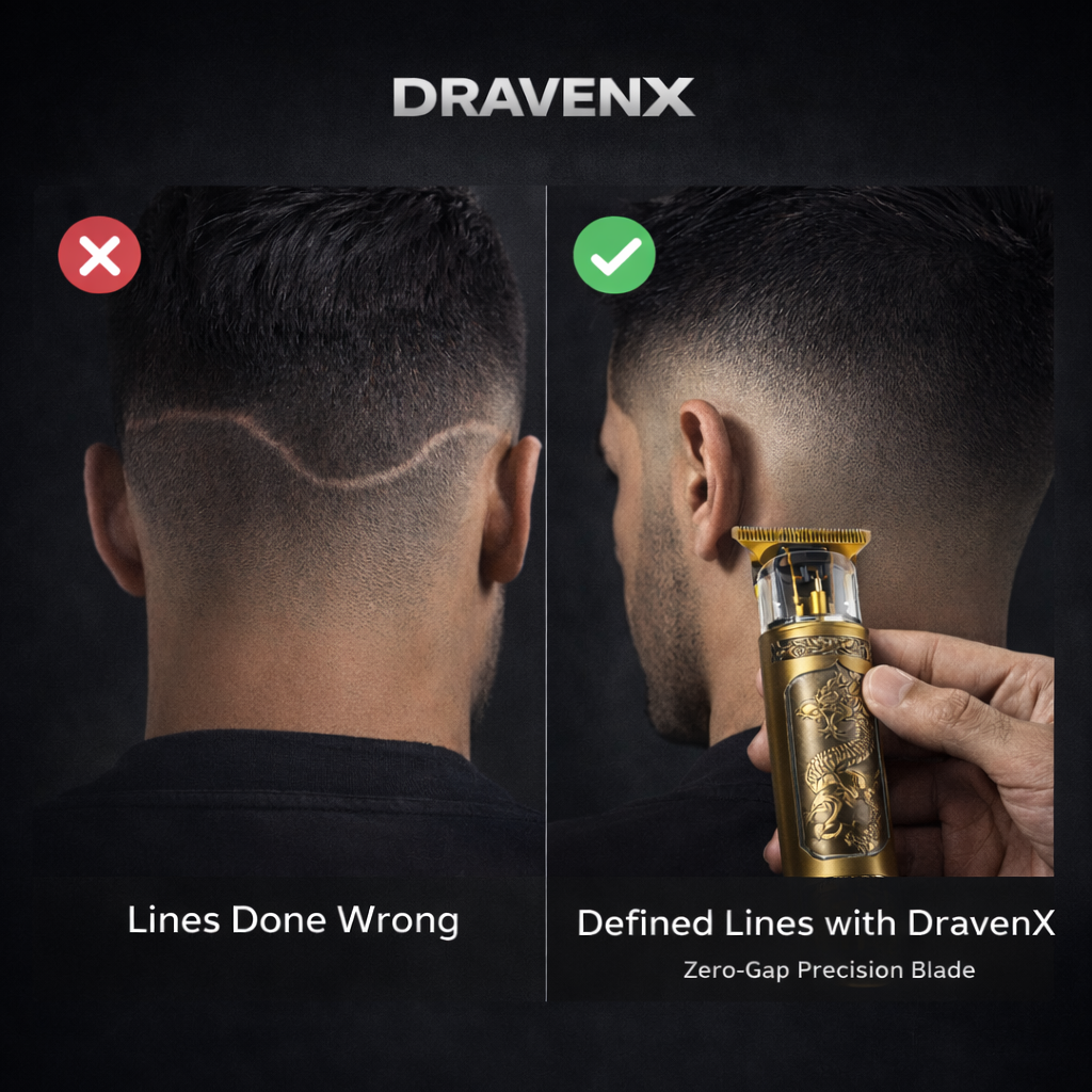 DravenX Professional Zero Gap T-Blade Trimmer